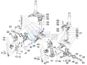 MP3 400 ie mic drawing Front fork components (Mingxing)