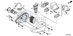 VT750CSC drawing AIR CLEANER