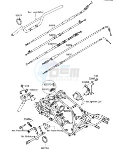 KSF 250 A [MOJAVE 250] (A1-A2) [MOJAVE 250] drawing CABLES