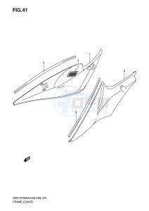 GSX-R750 (E3-E28) drawing FRAME COVER