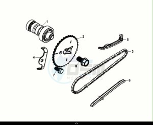 SYMPHONY ST 125 (XL12W1-EU) (E5) (M1) drawing CAM SHAFT