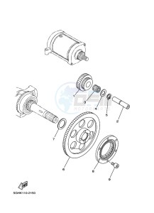 YFM450FWBD KODIAK 450 EPS (BEYK) drawing STARTER CLUTCH