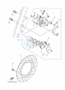 MWS150-A TRICITY 155 (BB8N) drawing REAR BRAKE CALIPER