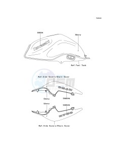 ZR 750 L [Z750 EU] (L7F-L8F) L7F drawing DECALS-- EBONY- -