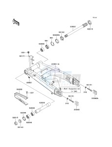 ZR 1000 A [Z1000] (A1-A3) drawing SWINGARM