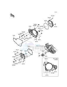 KX450F KX450HGF EU drawing Engine Cover(s)