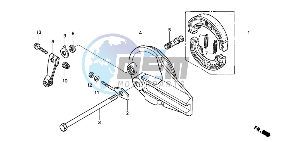 REAR BRAKE PANEL (ANF1253/5/T5)