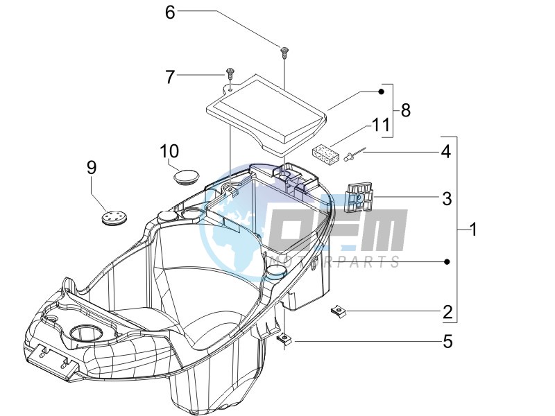 Helmet box - Undersaddle