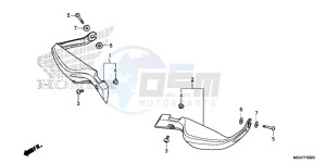 VFR1200XDLF CrossTourer - VFR1200X Dual Clutch 2ED - (2ED) drawing KNUCKLE GUARD