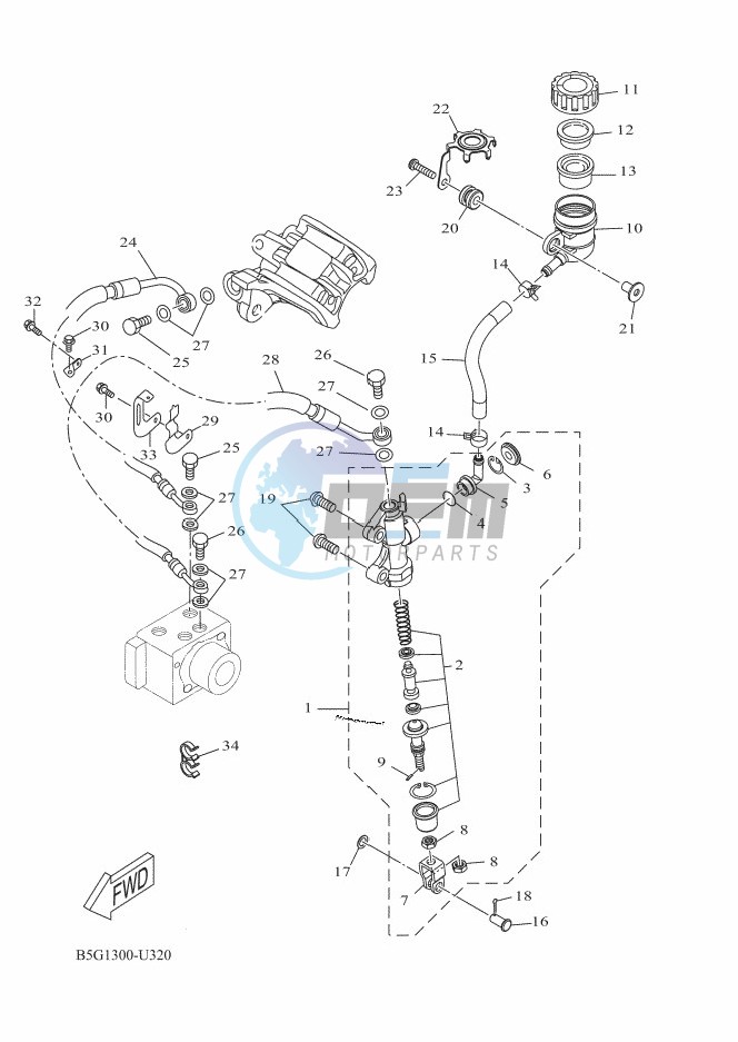 REAR MASTER CYLINDER