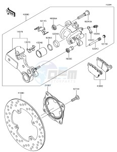 NINJA ZX-10R ZX1000SHF XX (EU ME A(FRICA) drawing Rear Brake