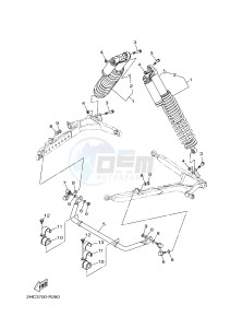 YXZ1000R YXZ10YEXJ YXZ1000R (B0FA) drawing REAR SUSPENSION