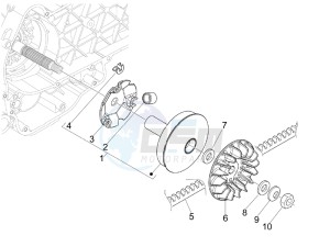 MP3 125 ie Touring drawing Driving pulley