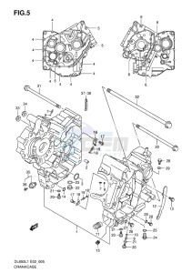 DL650 ABS V-STROM EU-UK drawing CRANKCASE