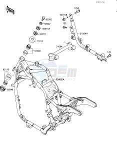 VN 1500 B [VULCAN 88 SE] (B1-B3) [VULCAN 88 SE] drawing FRAME