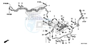 VFR1200XLF CrossTourer - VFR1200X 2ED - (2ED) drawing BRAKE HOSE