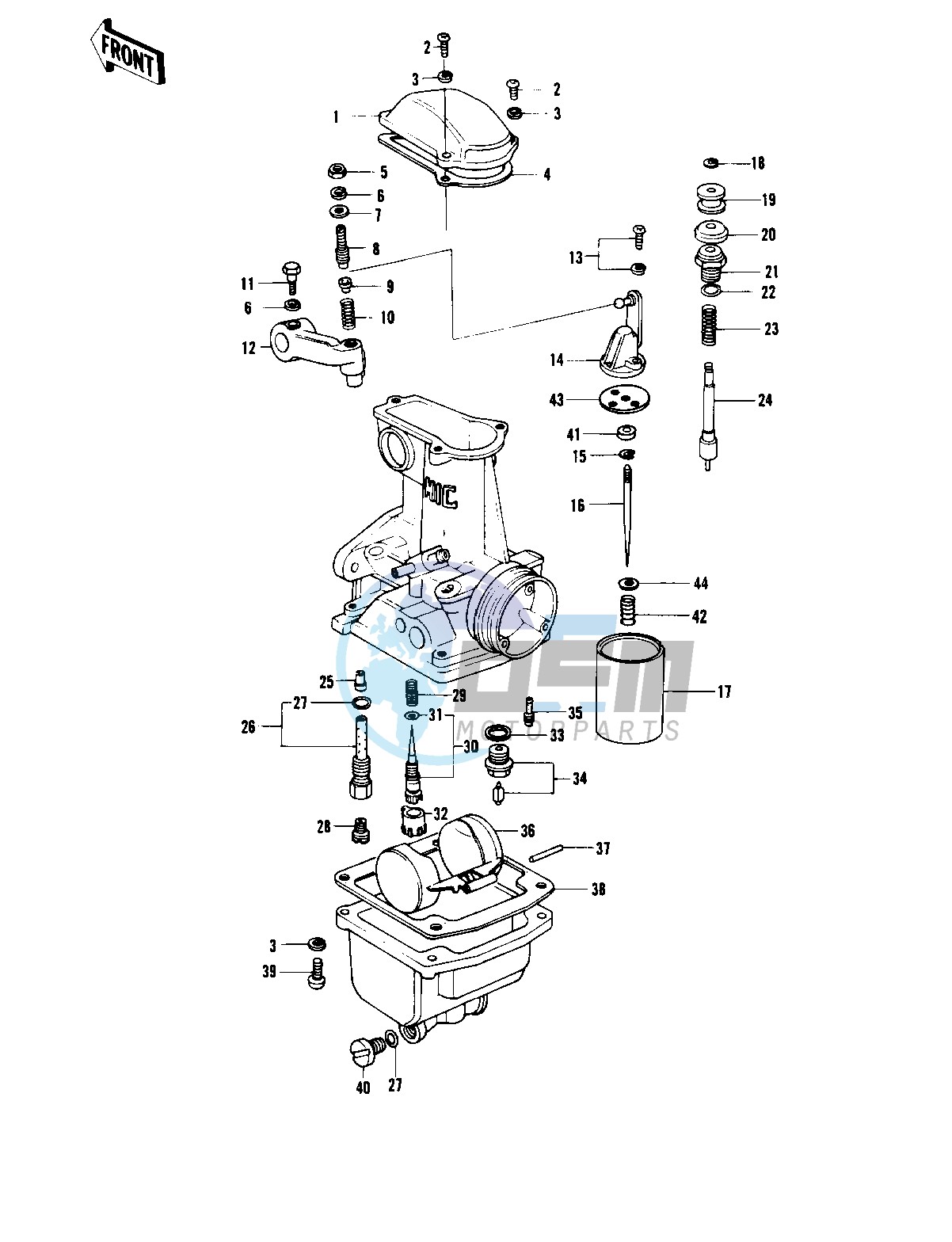 CARBURETOR PARTS -- KZ1000-B2- -