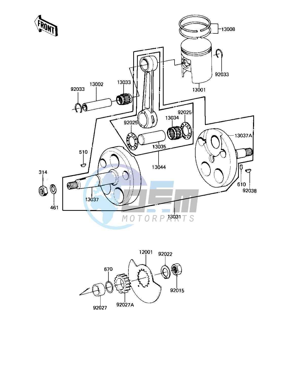 CRANKSHAFT_PISTON_ROTARY VALVE -- 82-83 A9_A10- -