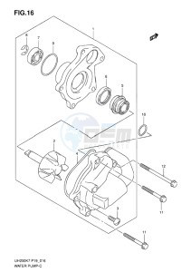 UH200 BURGMAN EU drawing WATER PUMP