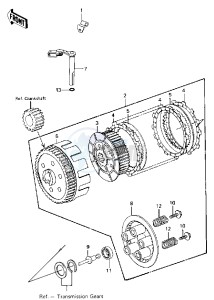 KLT 250 C [PRAIRIE] (C1) [PRAIRIE] drawing CLUTCH -- 83 C1- -