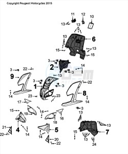 FIGHT 4 50 2T DARKSIDE drawing COWLING FRONT