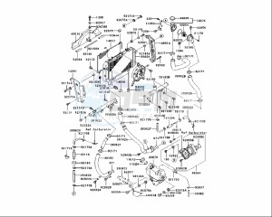 ZRX S 1200 (EU) drawing WATER COOLER