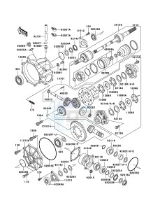 MULE 3010 4x4 KAF620-E5 EU drawing Drive Shaft-Front