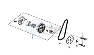 JOYMAX Z 125 (LW12W1-EU) (L9-M0) drawing OIL PUMP ASSY