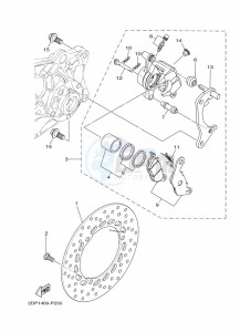 MWS125-C TRICITY 125 (BU5G) drawing REAR BRAKE CALIPER