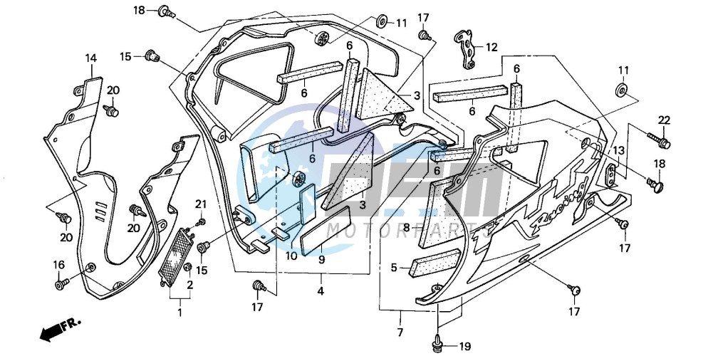 LOWER COWL (VTR1000SP2/3/ 4/5/6)