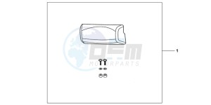 XL700VAB TRANSALP E drawing TOP BOX PILLION PAD ( TOP)