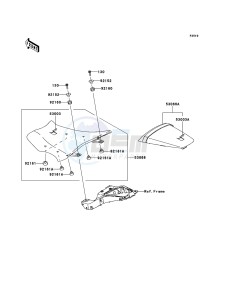 NINJA_ZX-10R ZX1000JDF FR XX (EU ME A(FRICA) drawing Seat