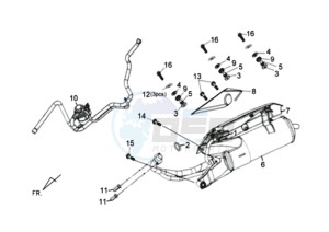 X'PRO 50 drawing EXHAUST