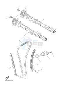 YBR125E (42PK) drawing CAMSHAFT & CHAIN