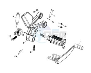 WOLF 250EFI drawing BRAKE PEDAL CPL