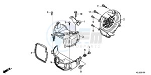 NSC110WHB drawing SHROUD/ FAN COVER