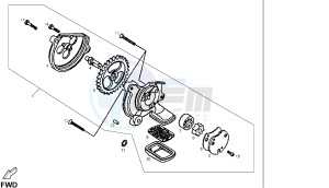 DXR - 250 CC drawing OIL PUMP