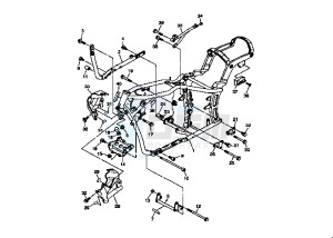 XVS A DRAG STAR CLASSIC 1100 drawing FRAME