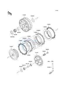 VN 900 C [VULCAN 900 CUSTOM] (7F-9FA) C9F drawing CLUTCH