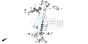 TRX350TM RANCHER drawing STEERING SHAFT