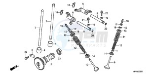 CB650FG CB650F 6ED - (6ED) drawing CAMSHAFT/VALVE