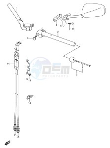 SV1000 (E2) drawing HANDLEBAR (SV1000S S1 S2)