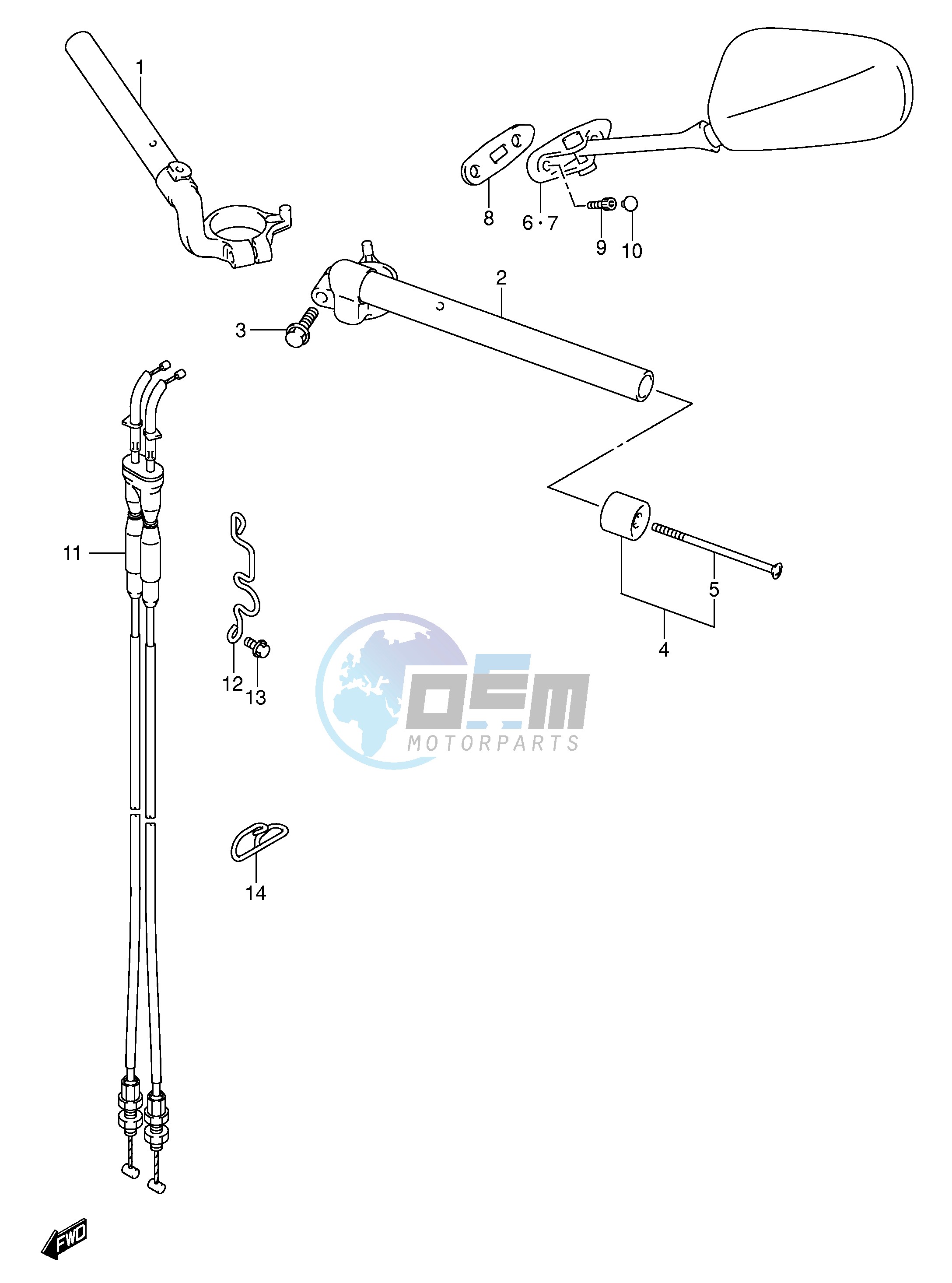 HANDLEBAR (SV1000S S1 S2)