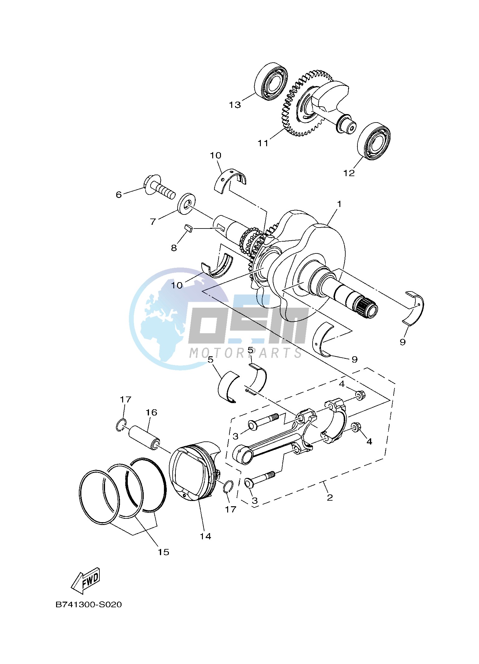 CRANKSHAFT & PISTON