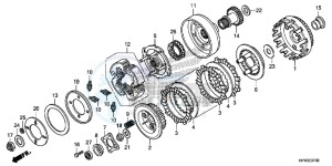 TRX420FPED TRX420 Europe Direct - (ED) drawing CLUTCH