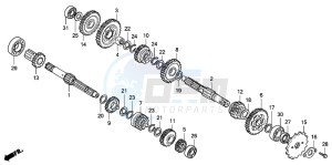 CRF80F 100 drawing TRANSMISSION (CRF100F)