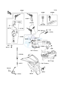 Z1000 ZR1000-A3H FR GB XX (EU ME A(FRICA) drawing Ignition Switch