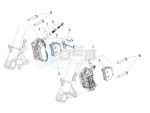 SHIVER 900 E4 ABS NAVI (APAC) drawing Front brake caliper