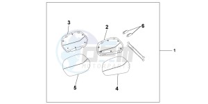 NT650V drawing LARGE PANNIER LID SET SEVILLA BLUE METALLIC