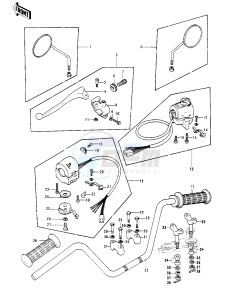 KH 400 A (A3-A5) drawing HANDLEBAR